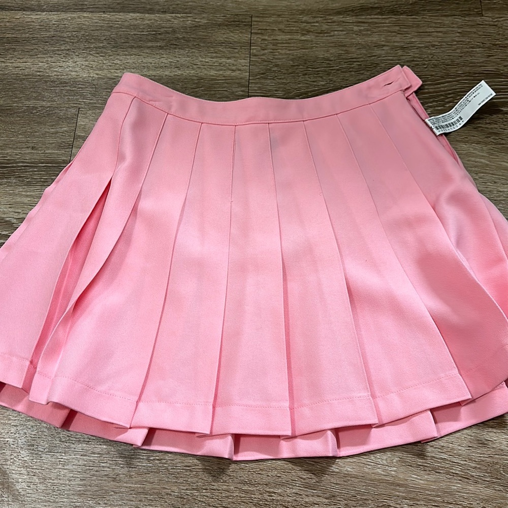 Pink Pleated Skirt